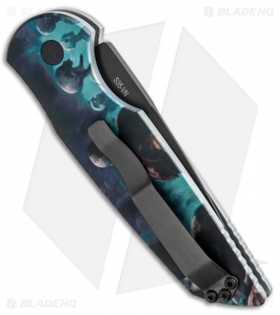 Pro-Tech TR-3 Automatic Knife Custom PK Anodized "Walkers" Print (3.5" Black)