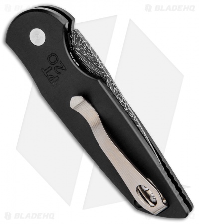 Pro-Tech TR-3 Elite 20th Anniversary Edition Automatic Knife (3.5" Damascus)