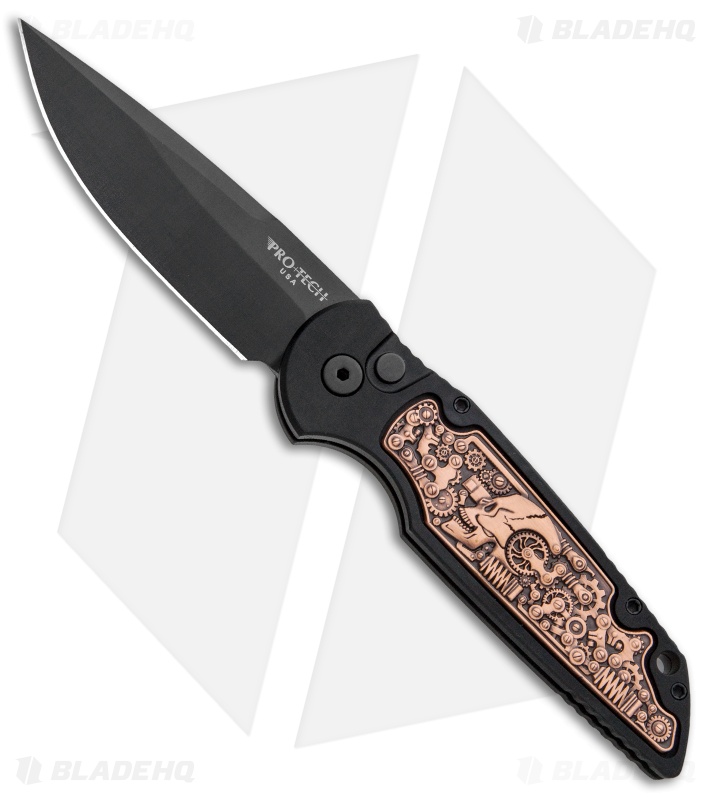 【鬼手仏心】WORK SCHWERTSC6 19インチ　一本　③ Pro-Tech TR-3 Shaw Steampunk Automatic Knife | Copper Inlay | Blade HQ