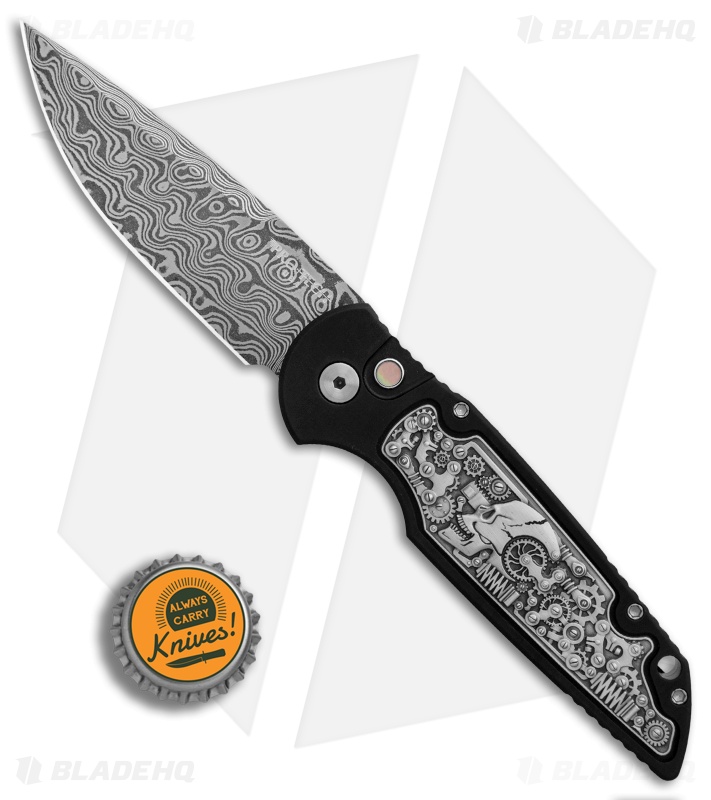 【鬼手仏心】WORK SCHWERTSC6 19インチ　一本　③ Pro-Tech TR-3 Shaw Steampunk Automatic Knife | Coin Struck Inlay
