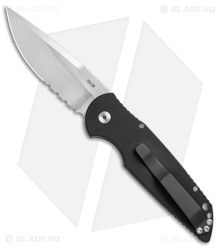 Pro-Tech TR-3 Tactical Response Automatic Knife Grooved Left-Hand (3.5" SW Serr)