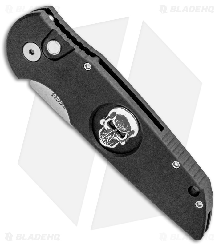 Pro-Tech TR-3 Automatic Knife | Skull + Satin | Blade HQ