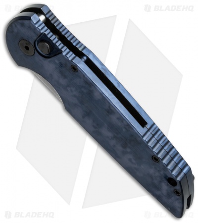 Pro-Tech TR-3 Tactical Response Knife Black/Blue Jazz (3.5" Stonewash) J3