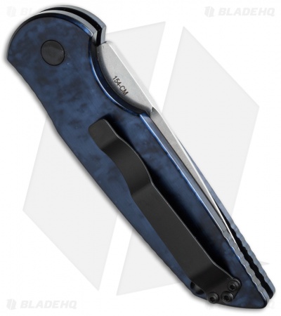 Pro-Tech TR-3 Tactical Response Knife Black/Blue Jazz (3.5" Stonewash) J3