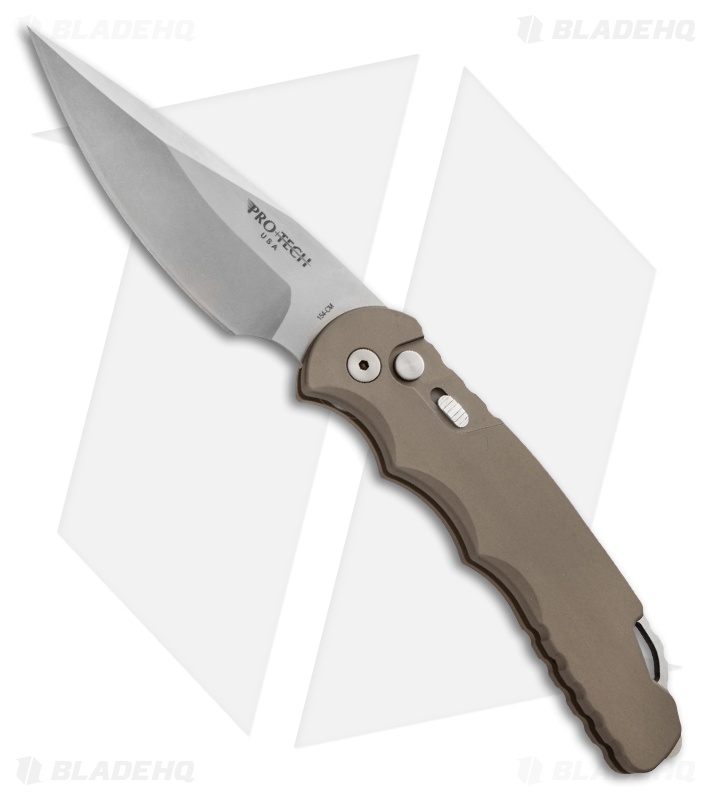 Pro-Tech TR-4.1DS Tactical Response 4 Automatic Knife Desert Sand (4" Stonewash)