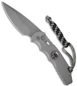 Protech TR-4 Skull Automatic Knife Gray (4" Bead Blast) TR-4.59