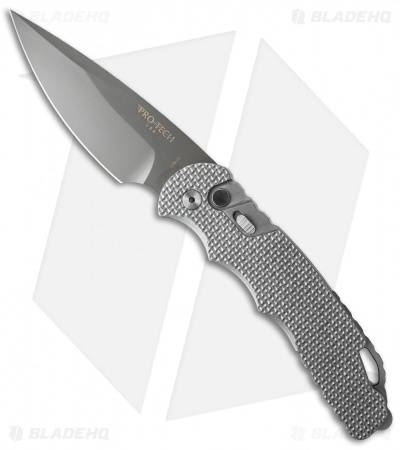 Pro-Tech TR-4 S16 Custom Tactical Response 4 Automatic Knife Knurled (4" Gray)