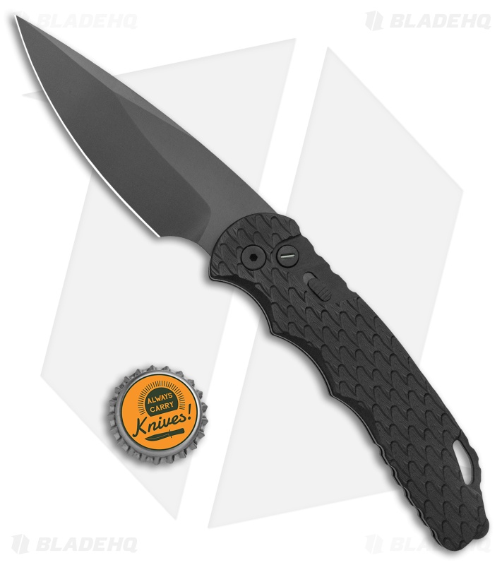 Pro-Tech TR-4.F3 Operator Automatic Knife Feather Grip (4" Black MagnaCut) 