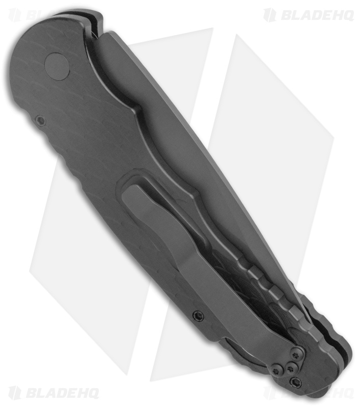 Pro-Tech TR-4.F3 Operator Automatic Knife Feather Grip (4" Black MagnaCut) 