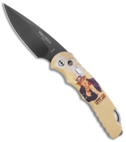 Pro-Tech TR-4 Automatic Knife Custom PK Vintage Uncle Sam (4" Black)