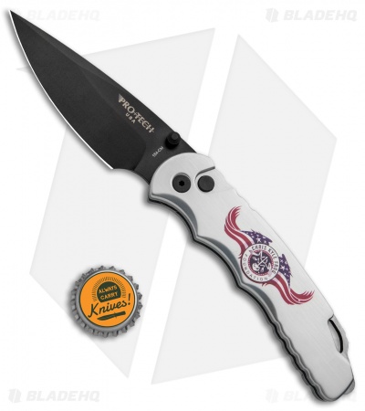 Pro-Tech TR-4 Chris Kyle Tactical Button Lock Manual Knife (4" Black) TR-4MA.64