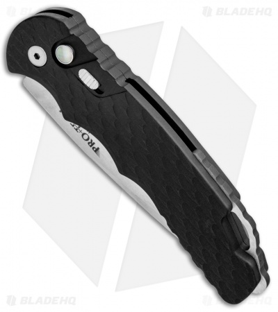 Pro-Tech TR-4 Custom Automatic Knife Feather Texture (4" Compound Mirror Polish)