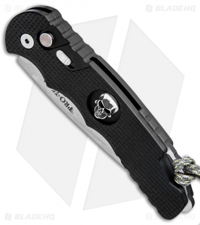 Pro-Tech TR-4 Custom Skull Automatic Knife (4" Compound Mirror Polish)