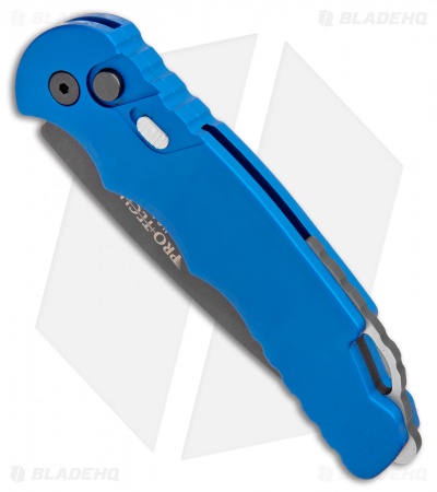 Pro-Tech TR-4.3 Tactical Response 4 Automatic Knife Blue (4" Black)