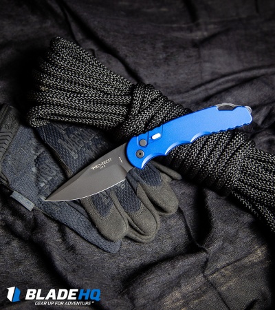 Pro-Tech TR-4.3 Tactical Response 4 Automatic Knife Dark Blue (4" Black)