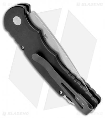 Pro-Tech TR-5 Automatic Knife Black (3.25" Bead Blast Serr)