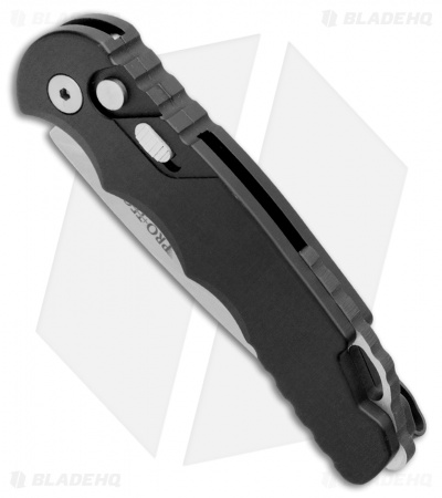 Pro-Tech TR-5 Automatic Knife Black (3.25" Bead Blast Serr)