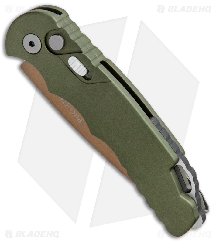 Pro-Tech TR-5 Desert Warrior Automatic Knife OD Green (3.25" Copper)