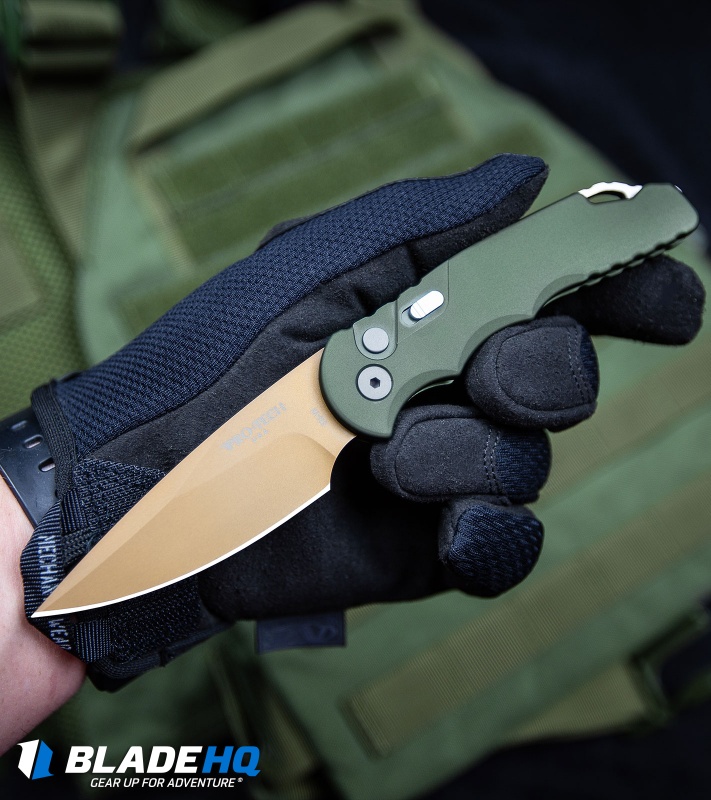 Pro-Tech TR-5 Desert Warrior Automatic Knife OD Green (3.25" Copper)