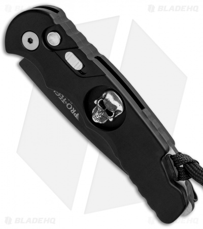 Pro-Tech TR-5 Skull Tactical Response Automatic Knife Black (3.25" Black)