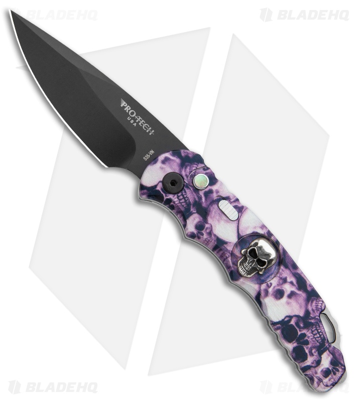 Pro-Tech TR-5 Skull Tactical Response Automatic Purple Skulls