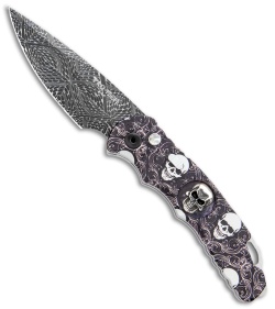 Pro-Tech TR-5 Skull Tactical Response Auto Skull Fluer De Lis (3.25" Damascus)