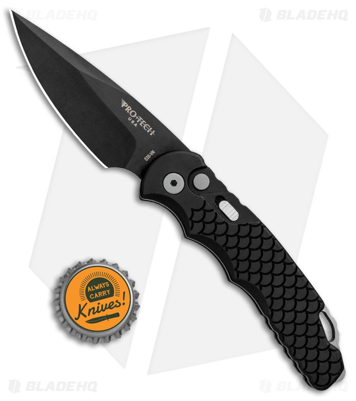 Pro-Tech TR-5 Tactical Response Automatic Black Fish Scale (3.25" Black) X1