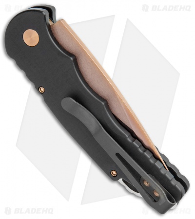 Pro-Tech TR-5 Tactical Response Automatic Knife Black (3.25" Rose Gold) T503-RG