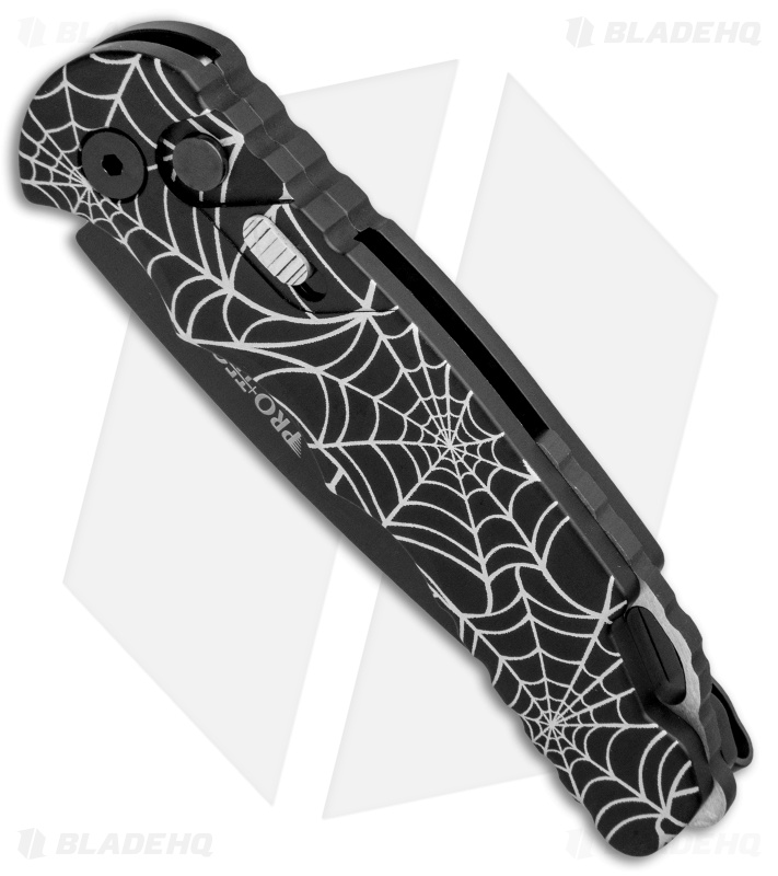 Pro-Tech TR-5 Tactical Response Automatic Knife Spider Web (3.25" Black)