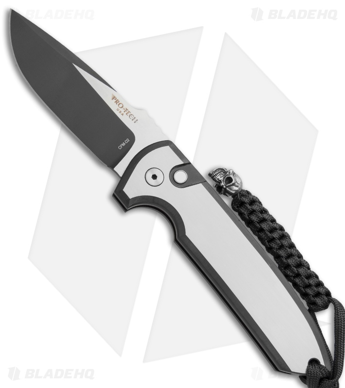 Pro-Tech Les George Rockeye Steel Custom Automatic Knife (3.375" Black)