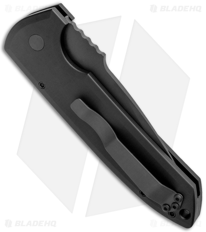 Pro-Tech Les George Rockeye Operator Automatic Knife Black Aluminum (3.5" Black)