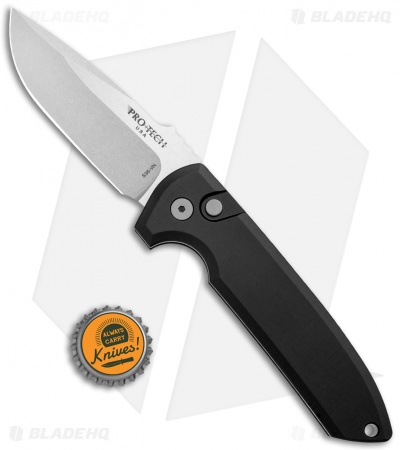 Protech Les George Rockeye Automatic Knife (3.5" Stonewash) LG301