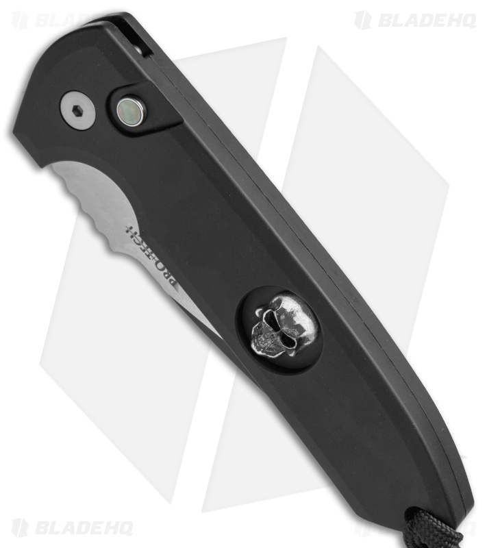 Pro-Tech Les George Limited Rockeye Skull Automatic Knife (3.375" Two-Tone)