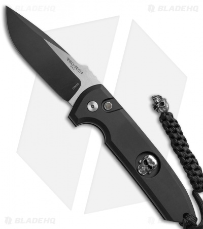 Pro-Tech Les George Limited Rockeye Skull Automatic Knife (3.375" Two-Tone)