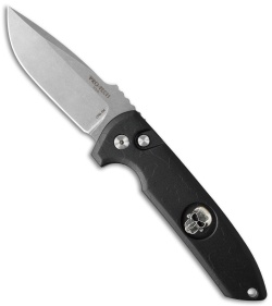 Pro-Tech Les George Rockeye Skull Automatic Knife Patterned (3.375" Stonewash)