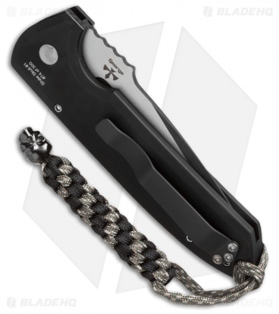 Pro-Tech Les George Rockeye Skull Automatic Knife Knurling (3.375