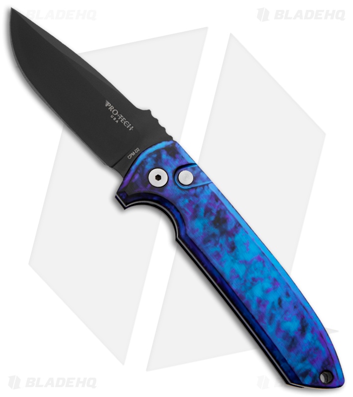 Pro-Tech Les George Rockeye Blue Jazz Automatic Knife (3.375