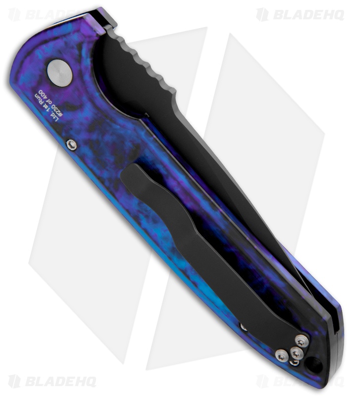 Pro-Tech Les George Rockeye Blue Jazz Automatic Knife (3.375
