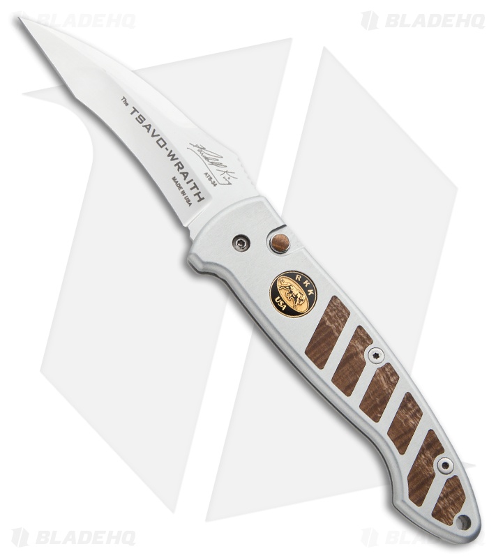 Randall King Custom Tsavo Wraith Automatic Knife Curly Maple