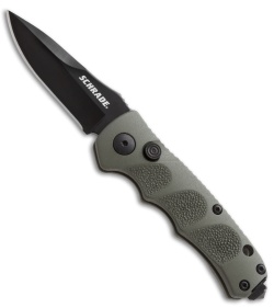 Schrade Mini Extreme Survival Automatic Knife Green (2.5" Black) SC60MOD