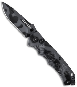 Schrade Extreme Survival Drop Point Automatic (3.25" Urban Camo) SC60C