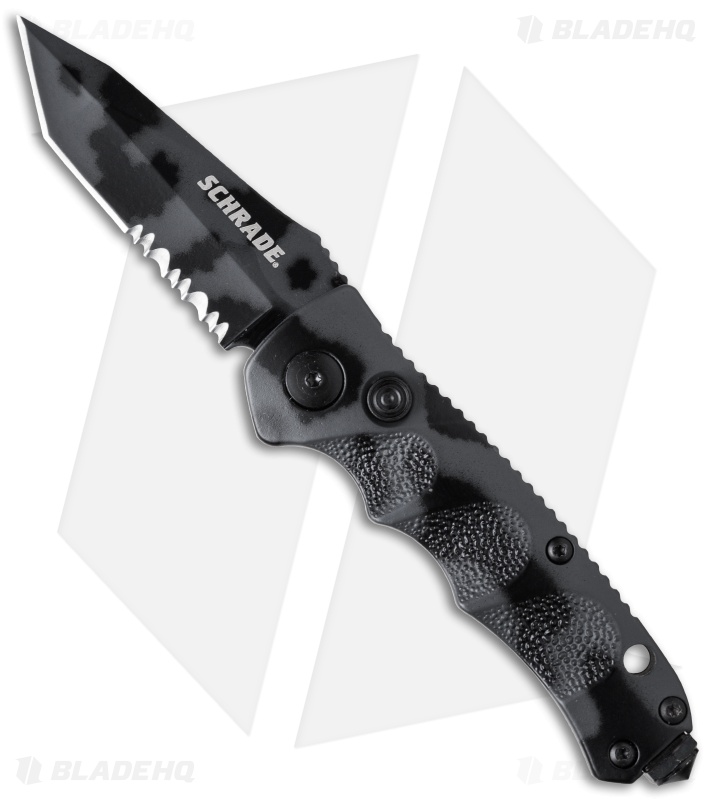 Schrade Mini Extreme Survival Tanto Automatic (2.5" Urban Camo Serr) SC60MCTS