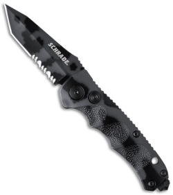 Schrade Mini Extreme Survival Tanto Automatic (2.5" Urban Camo Serr) SC60MCTS