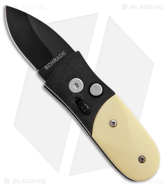 Schrade Scaly California Issue Automatic Knife Yellow (1.75" Black) SCAL-BY