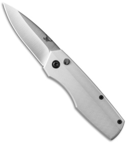 BrightShots Scorpion Automatic Knife Silver Aluminum (2.75" Satin)