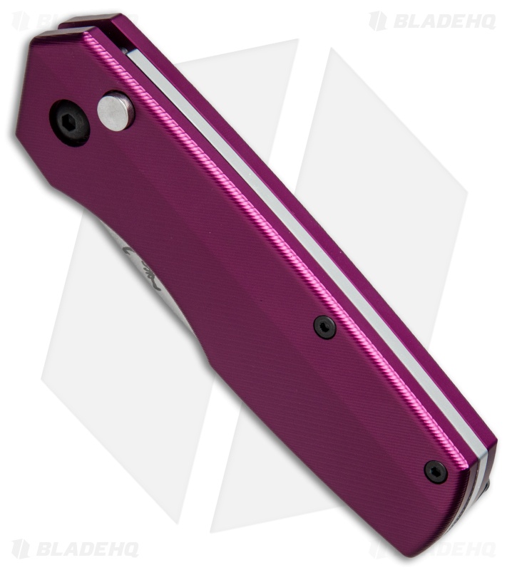 BrightShots Scorpion Automatic Knife Purple Aluminum (2.75" Satin)