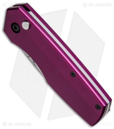 BrightShots Scorpion Automatic Knife Purple Aluminum (2.75" Satin)