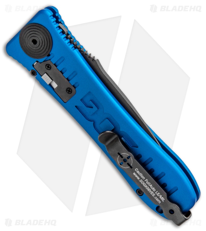 SOG Knives Spec Elite I Automatic Knife Blue (3.5" Black) SE52BU