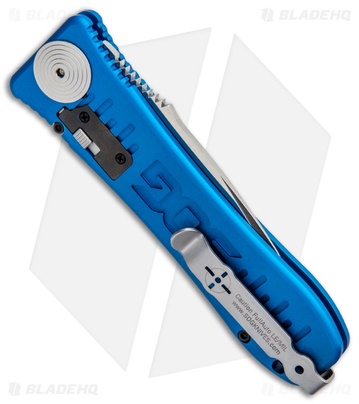 SOG Knives Spec Elite I Automatic Knife Blue (3.5" Satin) SE-51BU