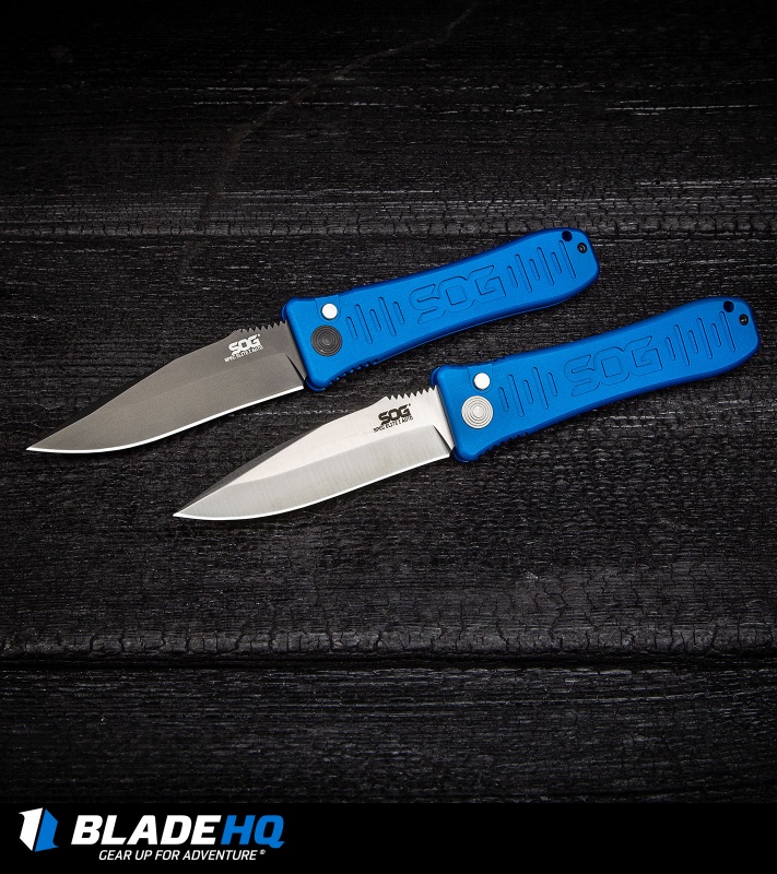 SOG Knives Spec Elite I Automatic Knife Blue (3.5" Satin) SE-51BU